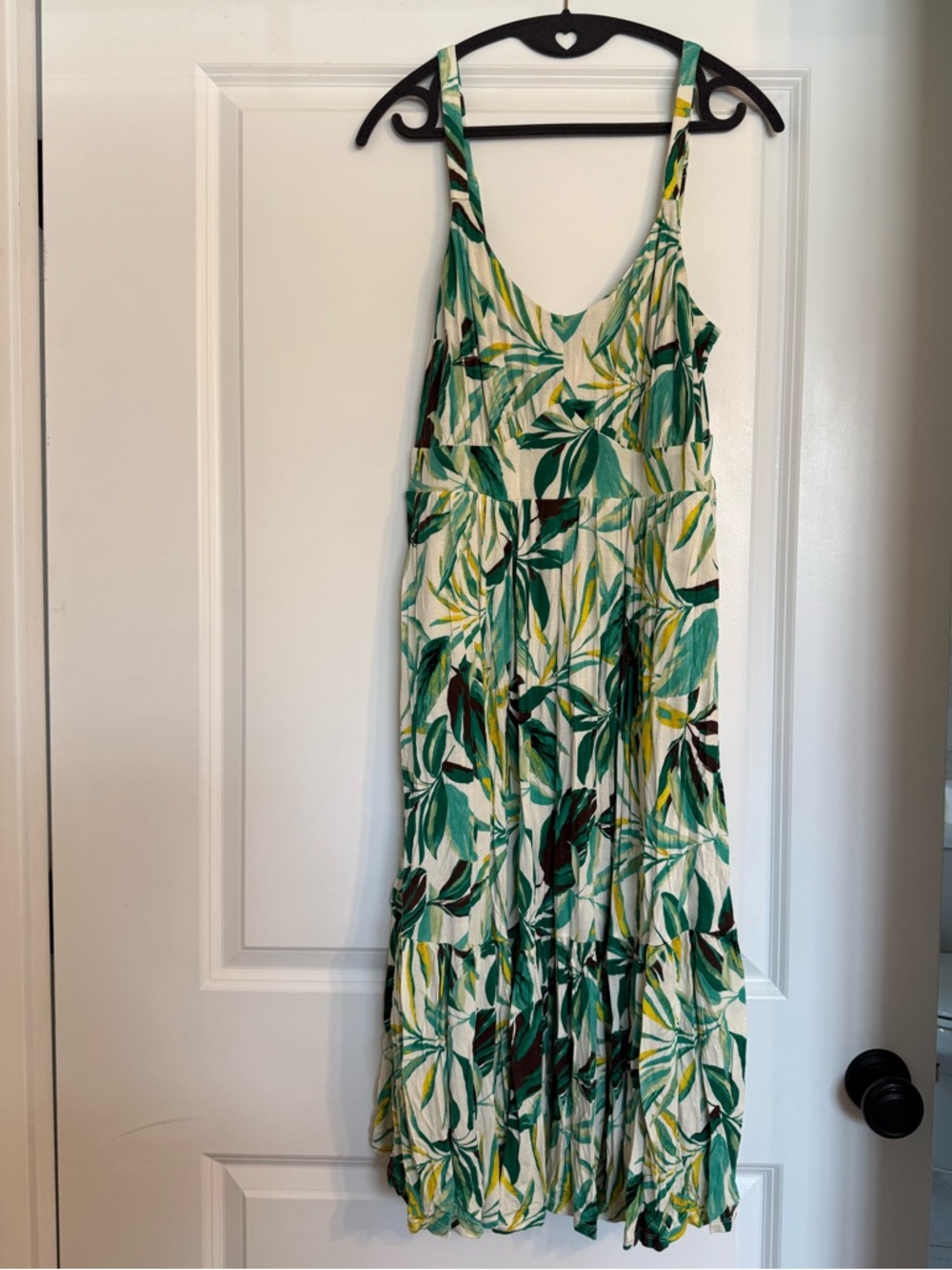 Torrid Green Leaf-Print Maxi Sundress 💚